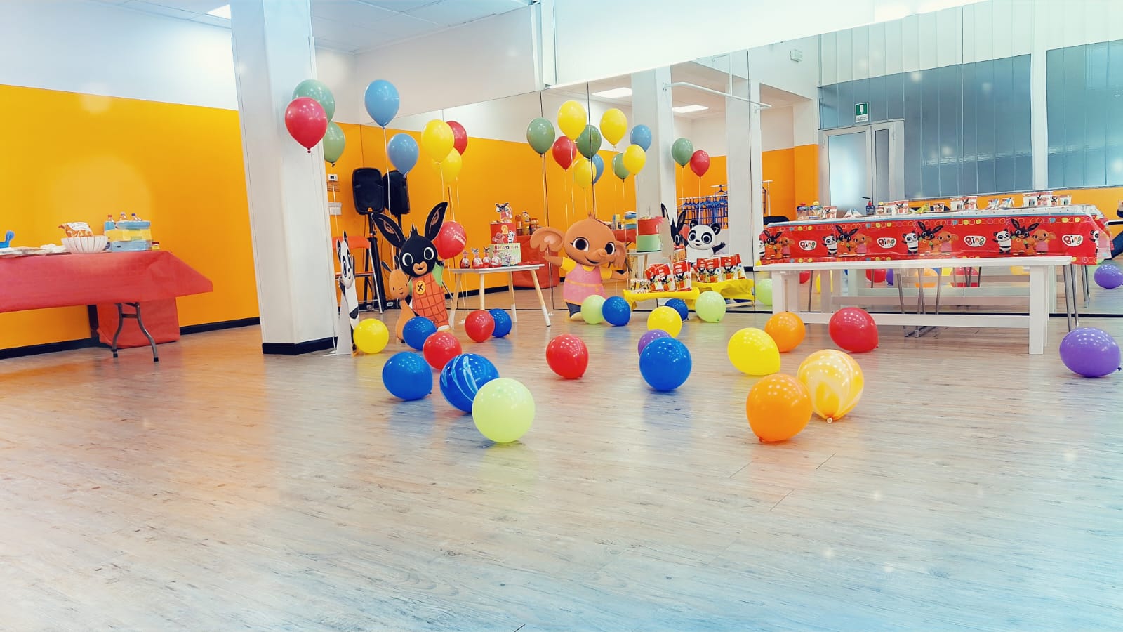 Sala Magic Party preparata per una festa privata